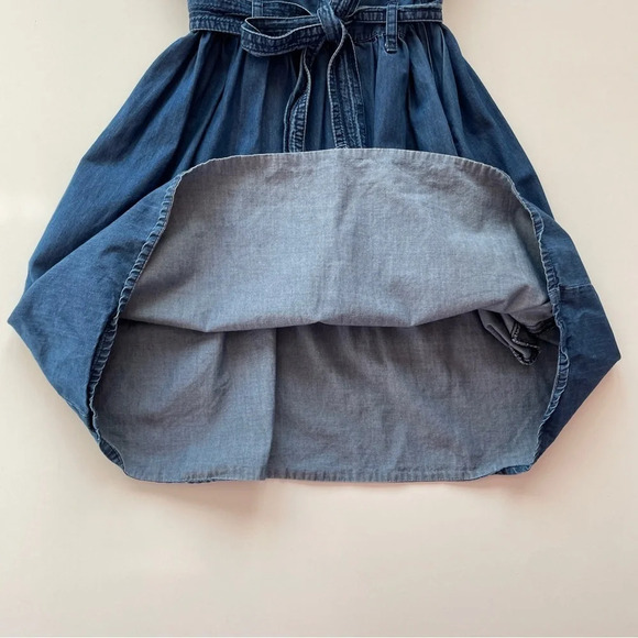 GUESS Chambray Blue Sleeveless Summer Mini Dress with Tie Size XS - Picture 7 of 11